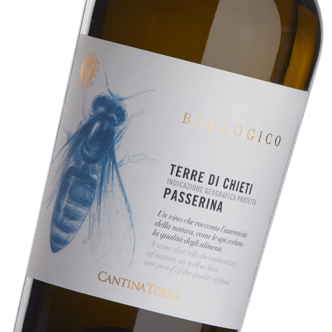 Økologisk hvidvin fra Abruzzo-regionen i Italien
